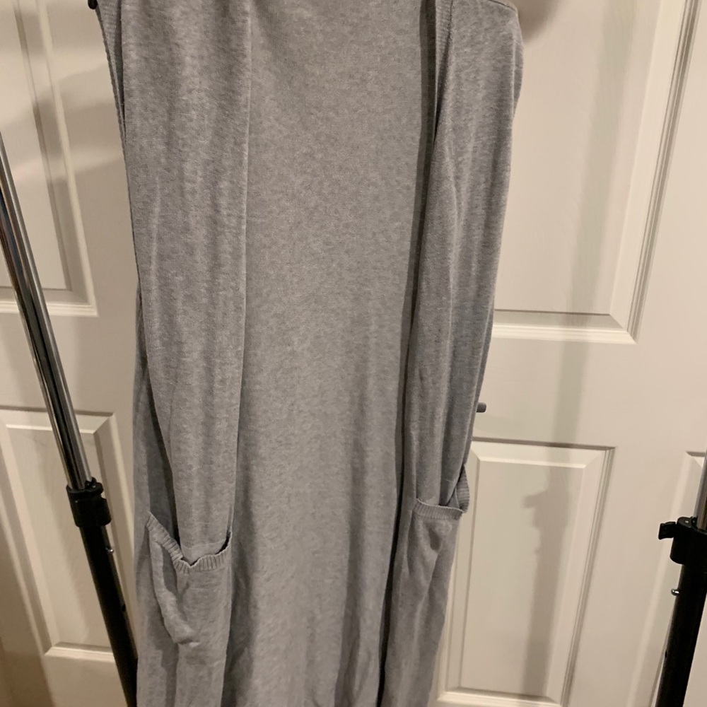 Knee Length Cardigan With Pockets